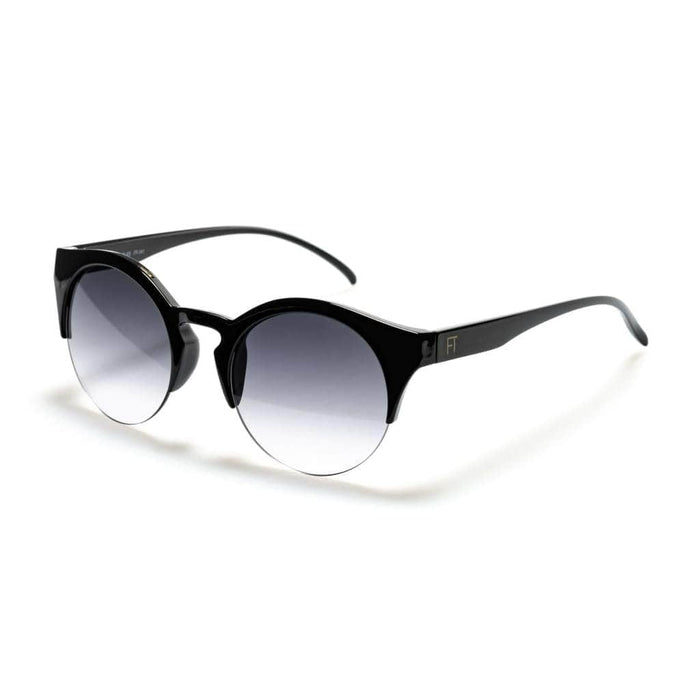 Festival Black - Rounded Designer Sunglasses for Women